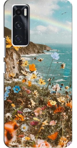 Чехол с картинкой "Яркие полевые цветы" для ViVO V20 se