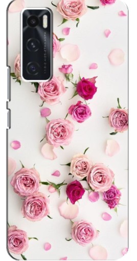 Силиконовый чехол с изображением "Яркие розы" для ViVO V20 se