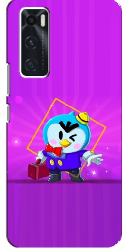 Чехол с картинкой "Яркий пингвин" для ViVO V20 se