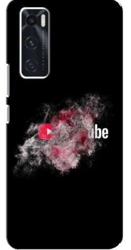 Чехол с печатью "Яркий Ютуб" для ViVO V20 se