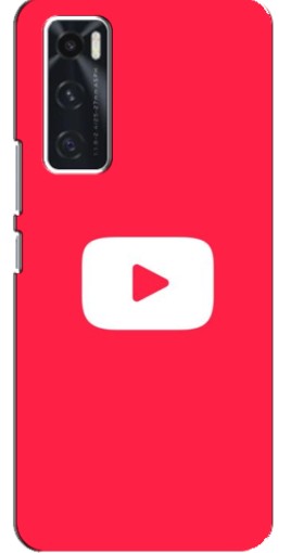 Чехол с картинкой "YouTube Кнопка" для ViVO V20 se