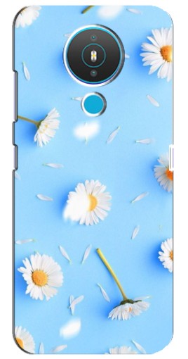 Чехол с печатью "Ромашковый фон" для Nokia 1.4