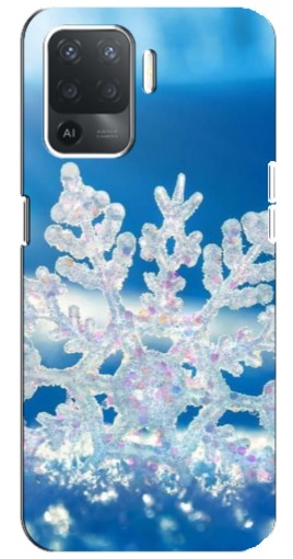 Силиконовый чехол с изображением "Яркая снежинка" для OPPO Reno 5 Lite