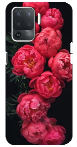 Силиконовый чехол с изображением "Яркие пионы" для OPPO Reno 5 Lite
