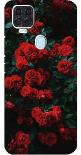 Силиконовый чехол с изображением "Красные розы" для ZTE Blade V2020