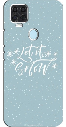 Силиконовый чехол с изображением "Let it Snow" для ZTE Blade V2020