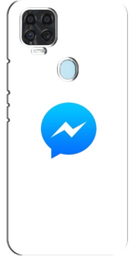 Силиконовый чехол с изображением "messenger logo" для ZTE Blade V2020