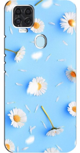 Чехол с картинкой "Ромашковый фон" для ZTE Blade V2020