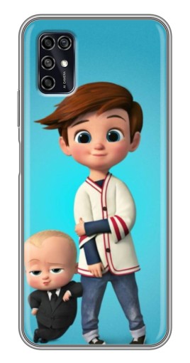 Силиконовый чехол с изображением «Boss and Boy» для ZTE Blade V2020 Smart