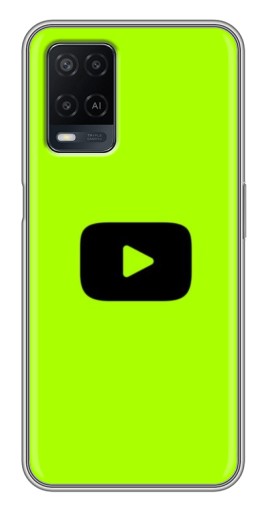 Чехол с принтом "Кнопка Ютуба" для OPPO A54