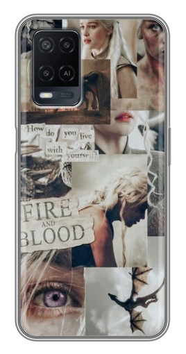 Чехол с картинкой "Коллаж Дейнерис" для OPPO A54