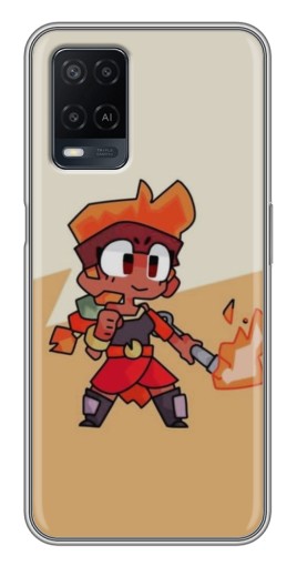 Силиконовый чехол с изображением "Нарисованная Amber" для OPPO A54