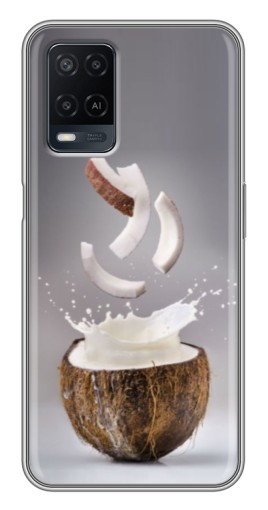 Чехол с принтом "Стакан кокоса" для OPPO A54