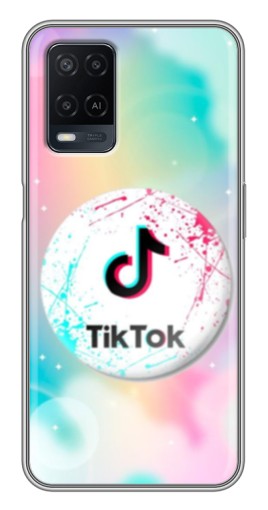 Чехол с принтом "TikTok принт" для OPPO A54