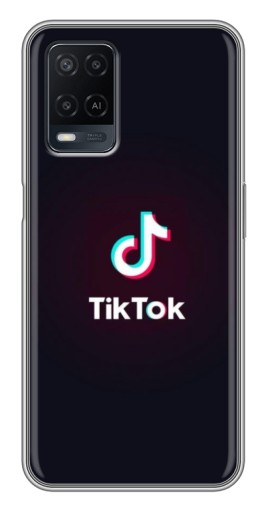 Чехол с печатью "TikTok темный" для OPPO A54