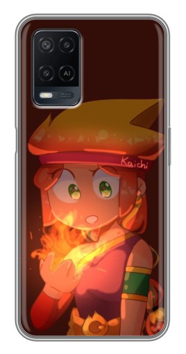 Чехол с печатью "Удивлённая Амбер" для OPPO A54