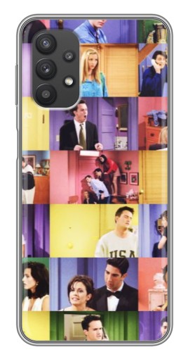Чехол с картинкой "Актеры Друзья" для Samsung Galaxy A32