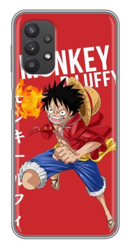 Чехол с картинкой "Атакующий D Luffy" для Samsung Galaxy A32