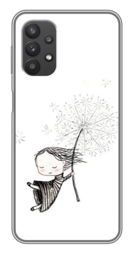 Силиконовый чехол с изображением "Девочка с одуванчиком" для Samsung Galaxy A32