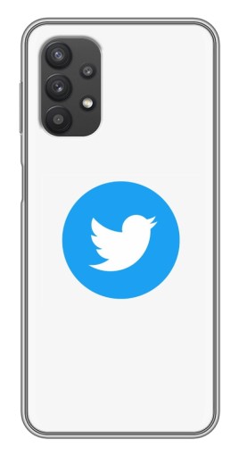 Чехол с картинкой "Лого Твиттера" для Samsung Galaxy A32