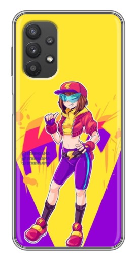 Силиконовый чехол с изображением "Макс Бравл Старс" для Samsung Galaxy A32