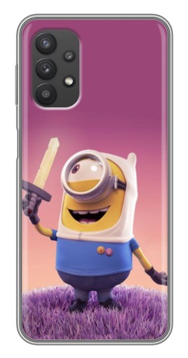 Чехол с принтом "Миньон с мечом" для Samsung Galaxy A32