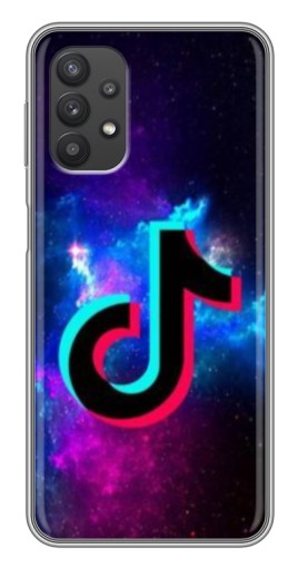 Чехол с принтом "ТикТок в космосе" для Samsung Galaxy A32