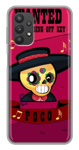 Чехол с картинкой "WANTED POCO" для Samsung Galaxy A32