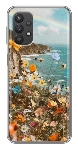 Чехол с принтом "Яркие полевые цветы" для Samsung Galaxy A32