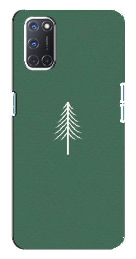 Чехол с картинкой "Белая елка" для Oppo A92