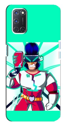 Чехол с картинкой "Булл в очках" для Oppo A92