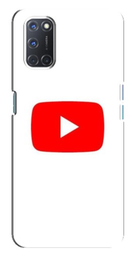 Чехол с принтом "Красная кнопка" для Oppo A92
