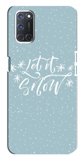 Силиконовый чехол с изображением "Let it Snow" для Oppo A92