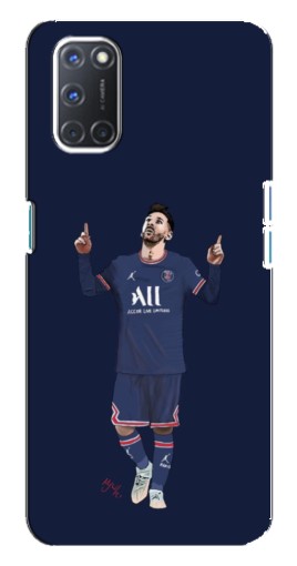 Чехол с картинкой "Месси в ПСЖ" для Oppo A92