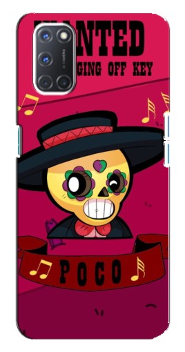 Чехол с печатью "WANTED POCO" для Oppo A92