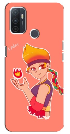 Чехол с принтом "Amber с огоньком" для Oppo A32