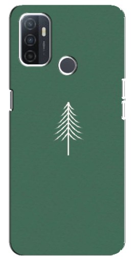 Чехол с печатью "Белая елка" для Oppo A32