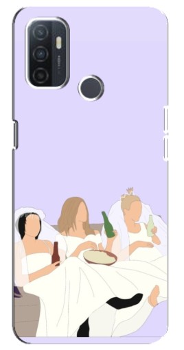 Чехол с картинкой "Девушки Друзья" для Oppo A32