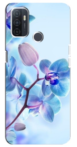Чехол с принтом "Голубые орхидеи" для Oppo A32