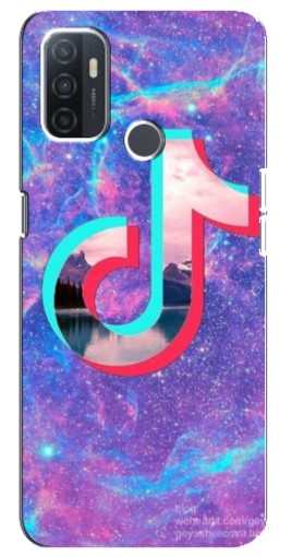 Чехол с картинкой "ТикТок мраморный" для Oppo A32