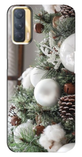Чехол с картинкой "Игрушки на елке" для Oppo A33