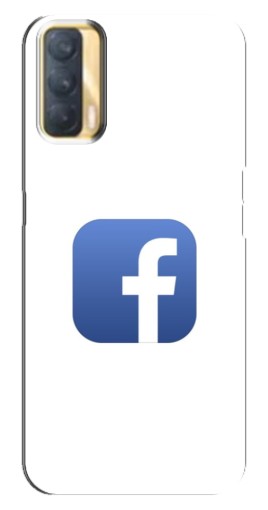 Силиконовый чехол с изображением "Лого Фейсбук" для Oppo A33