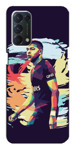 Силиконовый чехол с изображением "ART Mbappe" для OPPO A74