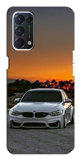 Силиконовый чехол с изображением "BMW белая" для OPPO A74