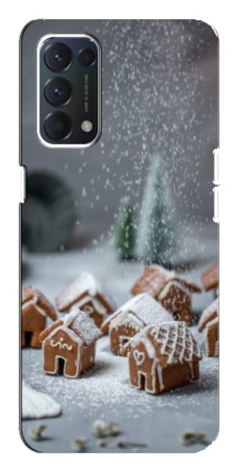 Силиконовый чехол с изображением "Домики из пряников" для OPPO A74
