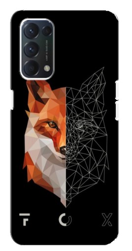 Чехол с картинкой "Fox" для OPPO A74