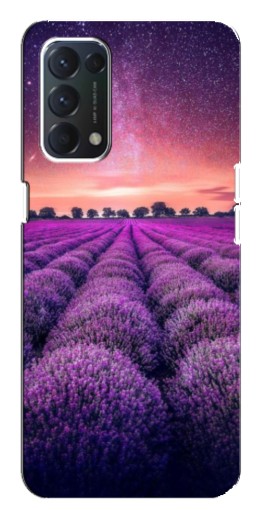 Чехол с принтом "Лавандовое поле" для OPPO A74