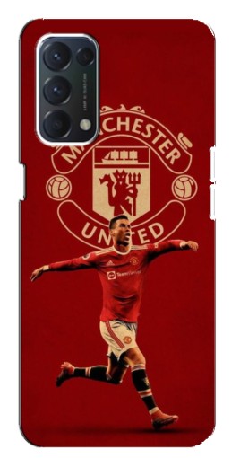 Силиконовый чехол с изображением "Ronaldo в МЮ" для OPPO A74