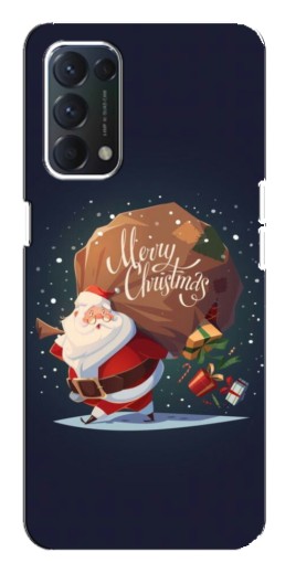 Чехол с печатью "Санта с подарками" для OPPO A74