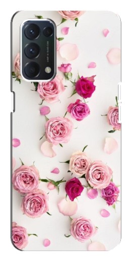 Чехол с печатью "Яркие розы" для OPPO A74